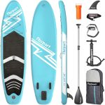 Premium Stand Up Paddle Board, Yoga Board with Durable SUP Accessories & Carry Bag | Wide Stance, Surf Control, Non-Slip Deck, Leash, Paddle and Pump for Youth & Adult - Image 9