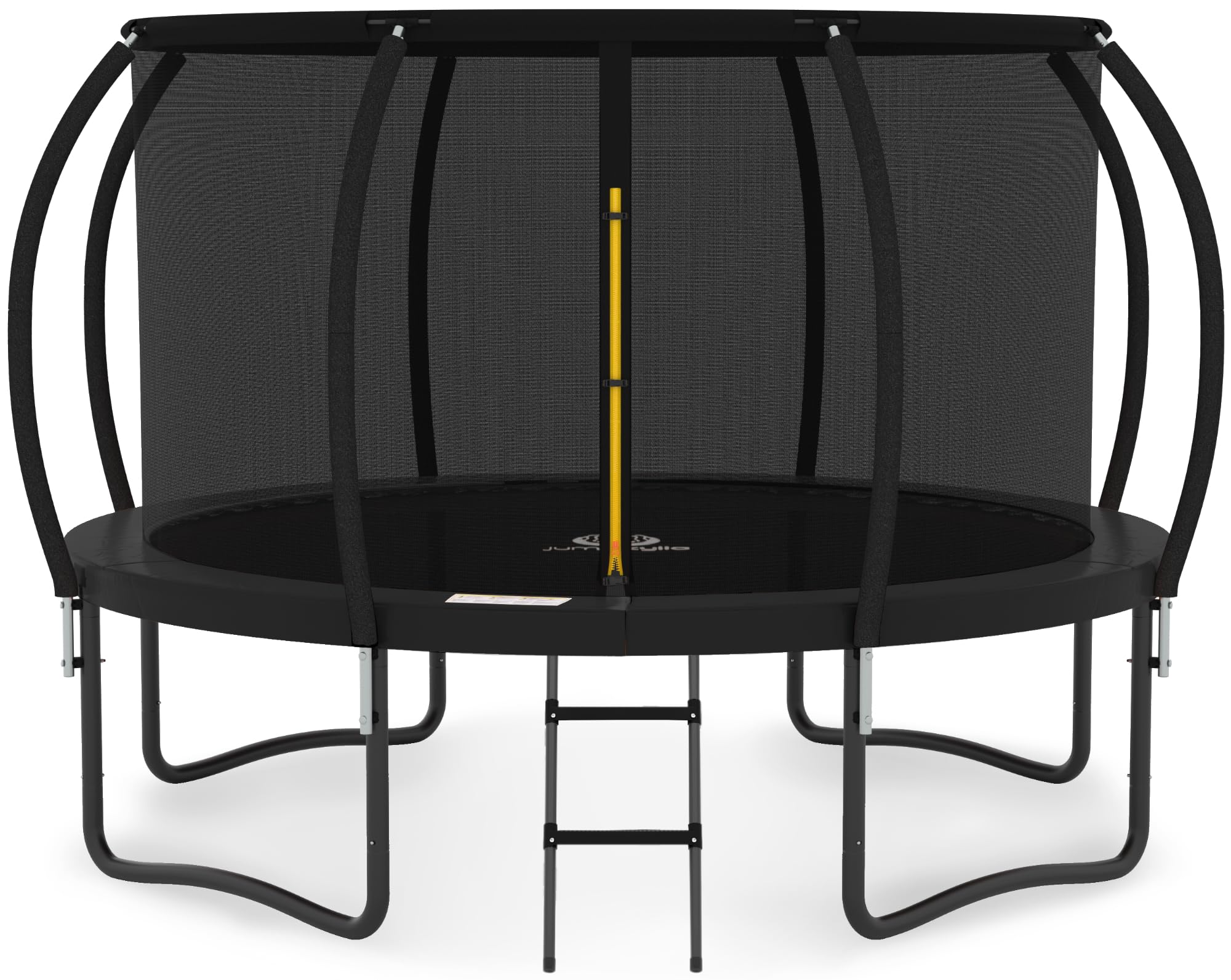 6055B176-BA02-9A78-16C1-DA79E74E6F21 JUMPZYLLA 8FT Trampoline Outdoor with Enclosure for Kids - Image 1