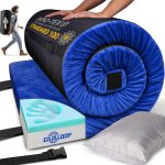 Thick Memory Foam Camping Pad Futon Mattress Full, Portable Floor Sleeping Mat Sleepover Guest Bed Roll Up Mattress for Indoor Outdoor Travel - Image 2